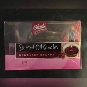 Glade Scented Oil Candle Glass Holder With 2 Candles-Dewberry Dreams New